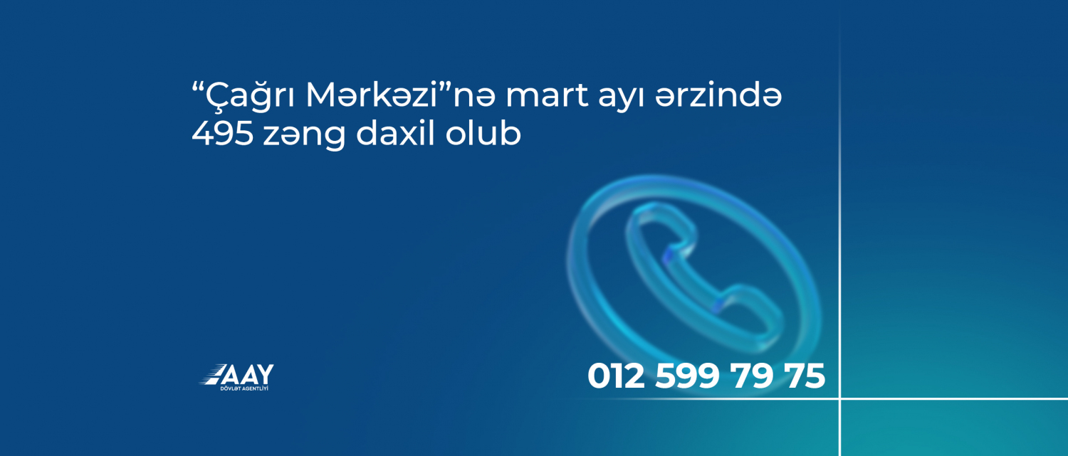 11 “Çağrı Mərkəzi”nə mart ayı ərzində 495 zəng daxil olub 