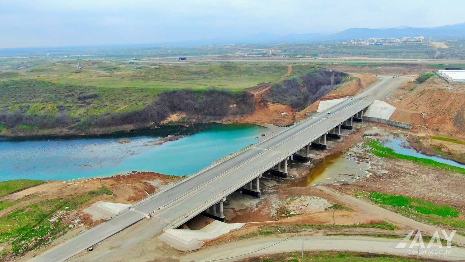 11 Ağdam-Füzuli avtomobil yolunun inşası sürətlə davam edir