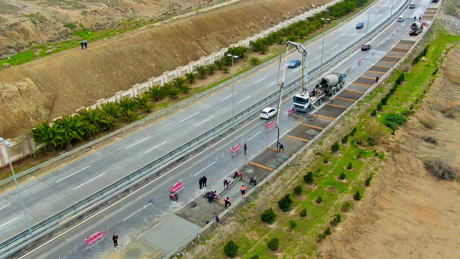 11 Zığ-Hava limanı avtomobil yolunda təmir-bərpa işləri aparılır