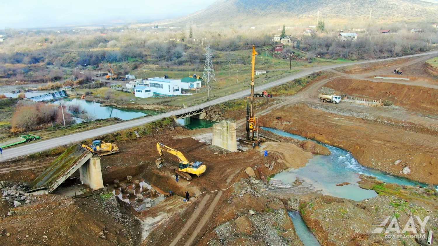 11 Ağdərə-Ağdam avtomobil yolunun inşasına başlanılıb