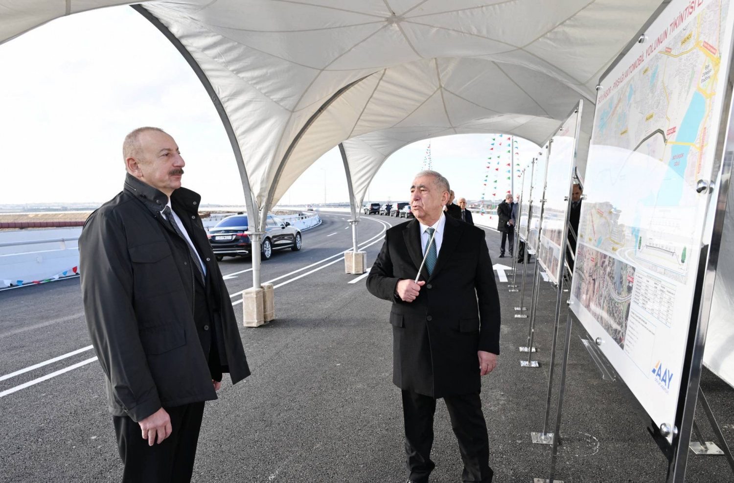 11 Prezident İlham Əliyev Böyükşor-Pirşağı yeni avtomobil yolunun açılışında iştirak edib