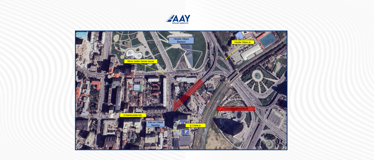 11 Bu ərazidə qısamüddətli təmir işləri icra olunacaq