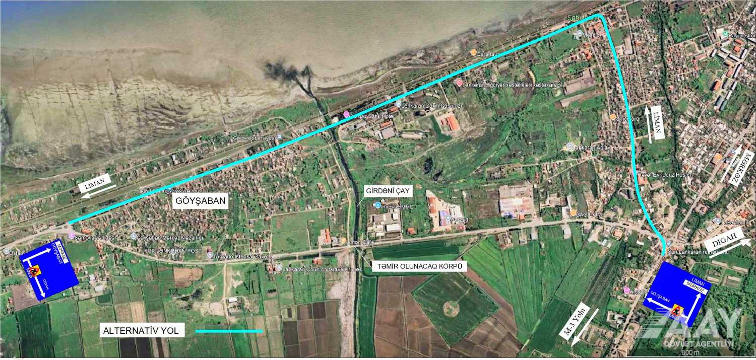 11 Lənkəran rayonu, Girdəni çay üzərindəki körpü yenidən qurulacaq