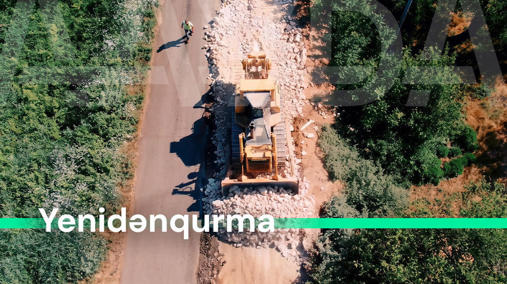 11 Xocavəndin kənd yolları yenidən qurulur