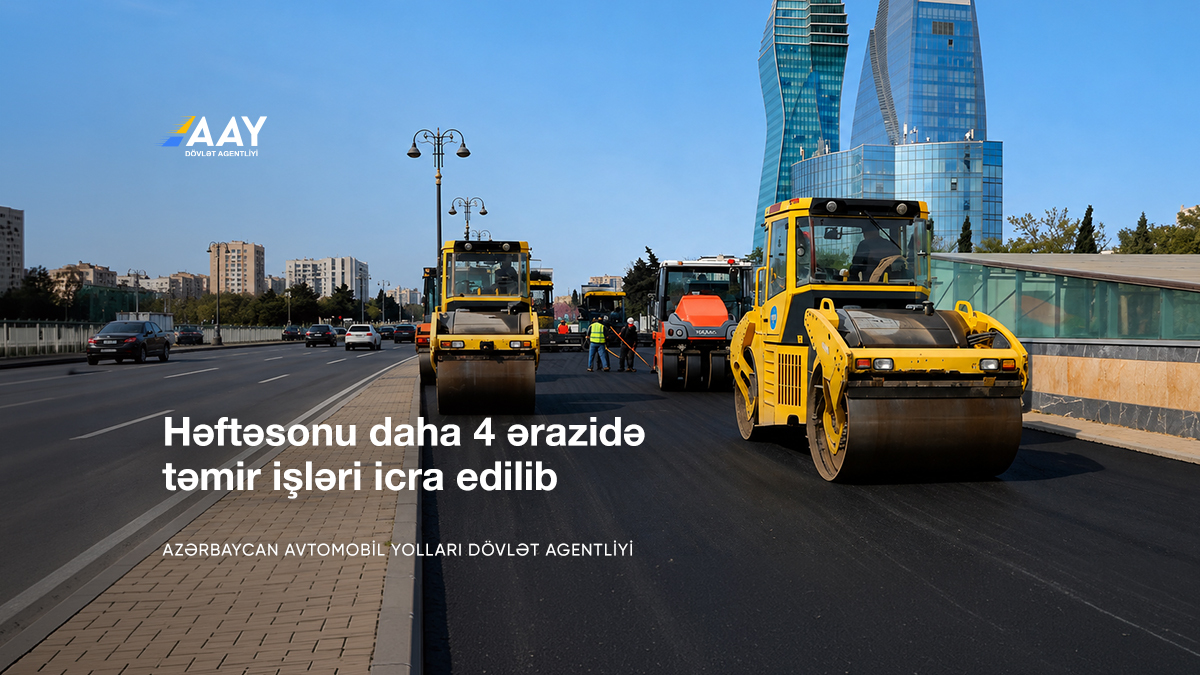 11 Həftəsonu daha 4 ərazidə təmir işləri icra edilib