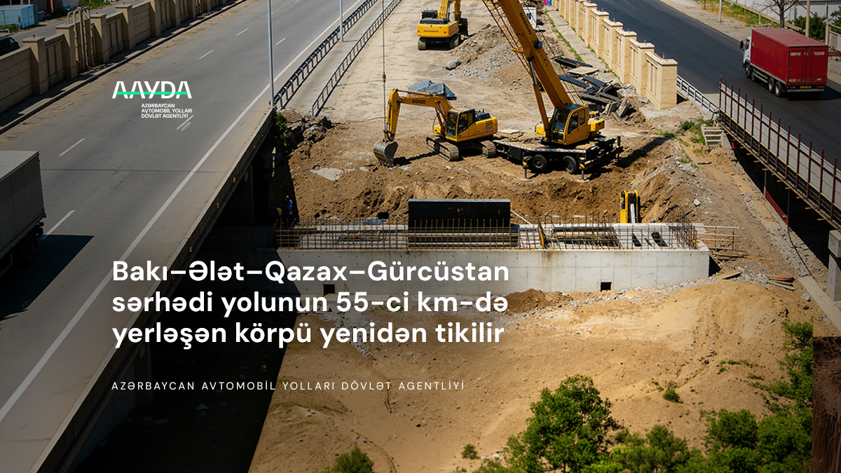 11 Qobustanda qəzalı körpü sökülərək yeni körpünün inşasına start verilib