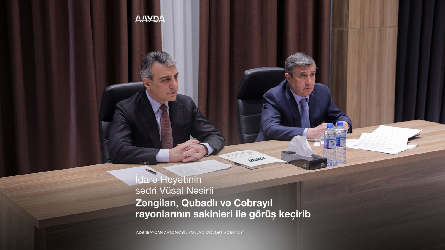11 İdarə Heyətinin sədri Vüsal Nəsirli Zəngilan rayonunda vətəndaşları qəbul edib