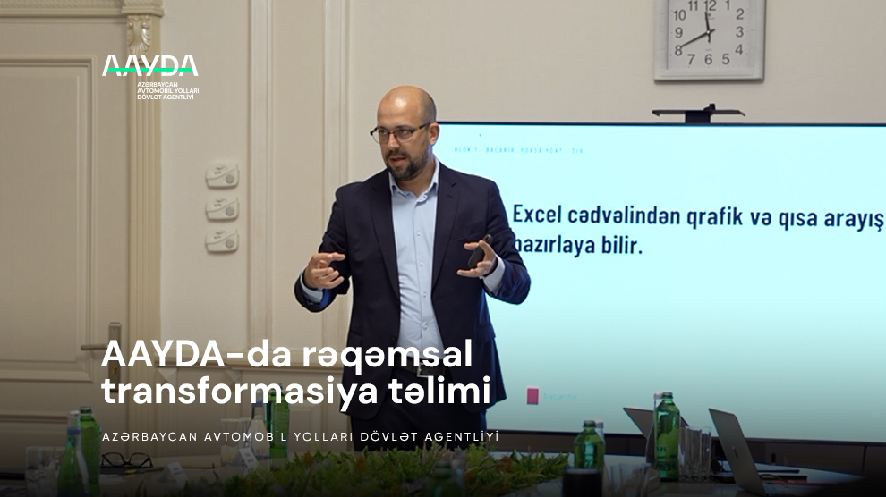 11 AAYDA-da süni intellektin idarəetmə və iş prosesində tətbiqinə dair