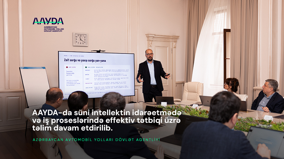 11 Agentlikdə süni intellektlə bağlı təlim davam etdirilib