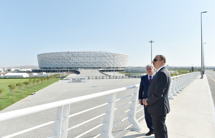 11 Bakı Olimpiya Stadionu ətrafında inşa olunan yol-nəqliyyat infrastrukturunun açılışı keçirilib