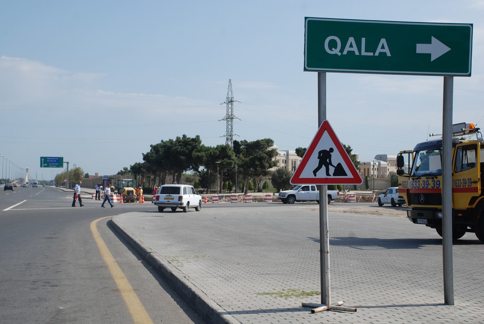 11 Qala-Pirallahı avtomobil yolunun tikintisi davam etdirilir 