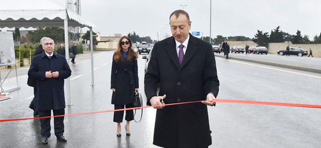 11 Azərbaycan Prezidenti İlham Əliyev Qala-Pirallahı avtomobil yolunun ikinci hissəsinin açılışında iştirak edib - VİDEO