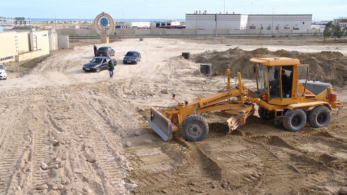 11 Zığ qəsəbəsinin girişində yeni dairə inşa olunur - VİDEO / FOTO