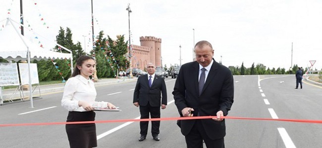 11 Prezident İlham Əliyev Zazalı-“İmamzadə” kompleksi-Gəncə avtomobil yolunun açılışını edib - FOTO