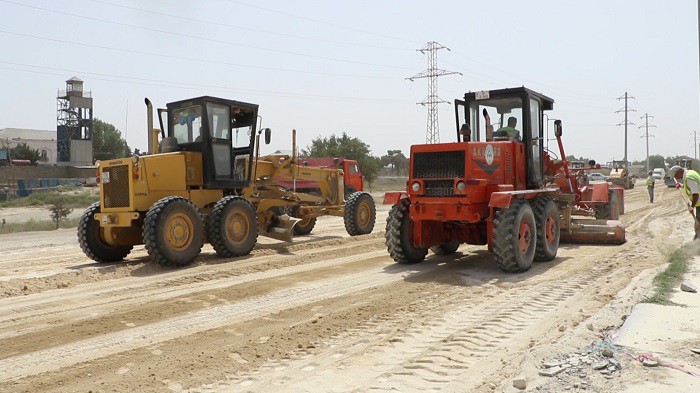 11 Zığ-Suraxanı yolunun daha 2.7 km-lik hissəsi yenidən qurulur - VİDEO / FOTO