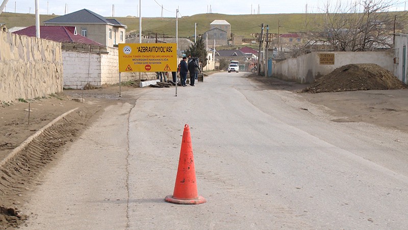 11 Mehdiabad-Digah-Məmmədli avtomobil yolu yenidən qurulur - VİDEOREPORTAJ / FOTO