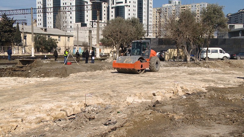 11 Şəhərin mərkəzində yeni yol salınır – VİDEO / FOTO