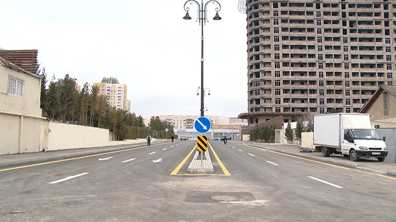 11 Xətai rayonunda inşa olunan yeni yol vətəndaşların istifadəsinə verildi - VİDEO / FOTO