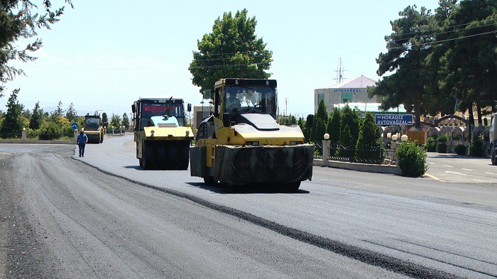 11 Bəhrəmtəpə - Mincivan yolu əsaslı şəkildə yenidən qurulur - VİDEO / FOTO