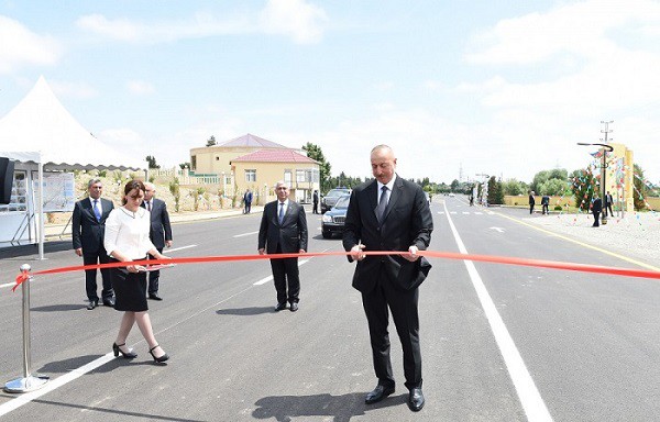 11  Azərbaycan Prezidenti İlham Əliyev Cəbrayıl rayonunun Cocuq Mərcanlı kəndinə gedən yeni yolun açılışını edib - FOTO/VİDEO