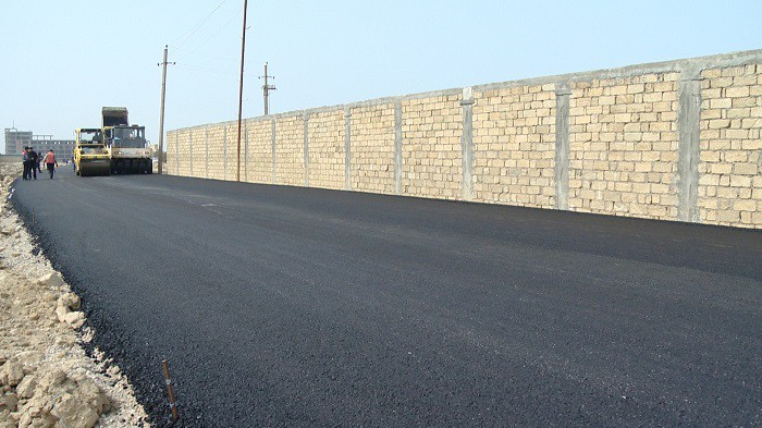 11 Sahilboyu 12.7 km-lik yeni yolun tikintisi sürətlə davam etdirilir - VİDEOREPORTAJ / FOTO