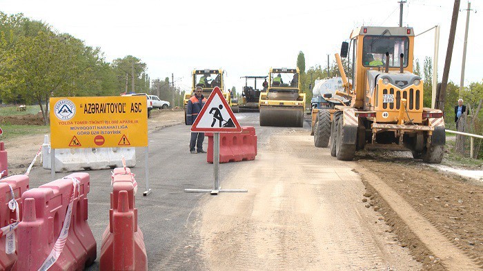 11 Ağstafa - Köçəsgər avtomobil yolu yenidən qurulur - VİDEO/ FOTO