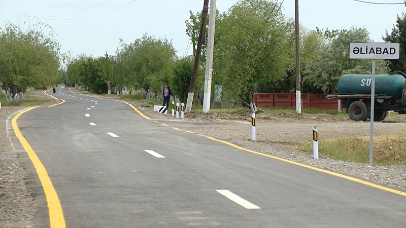 11 Biləsuvar rayonu Əliabad kəndinin yolu yenidən qurulub – VİDEO / FOTO