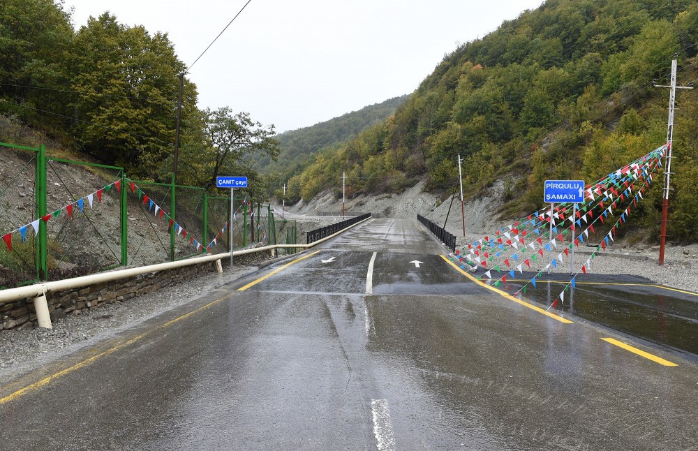 11 Şamaxı  rayonunun Pirqulu-Dəmirçi  avtomobil yolunun  tikintisi layihəsi