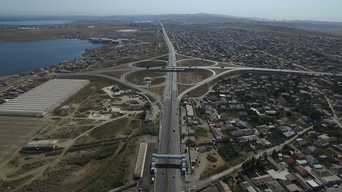 11 Magistral yolun 1.9 km-lik hissəsi yenidən qurulub - VİDEO / FOTO
