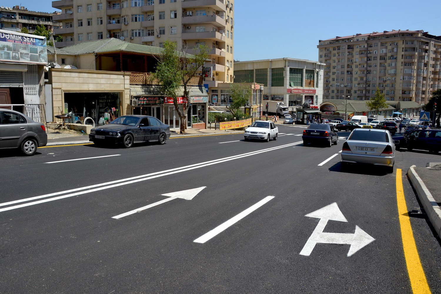 11 Əsəd Əhmədov küçəsi əsaslı şəkildə yenidən qurulub - VİDEO / FOTO