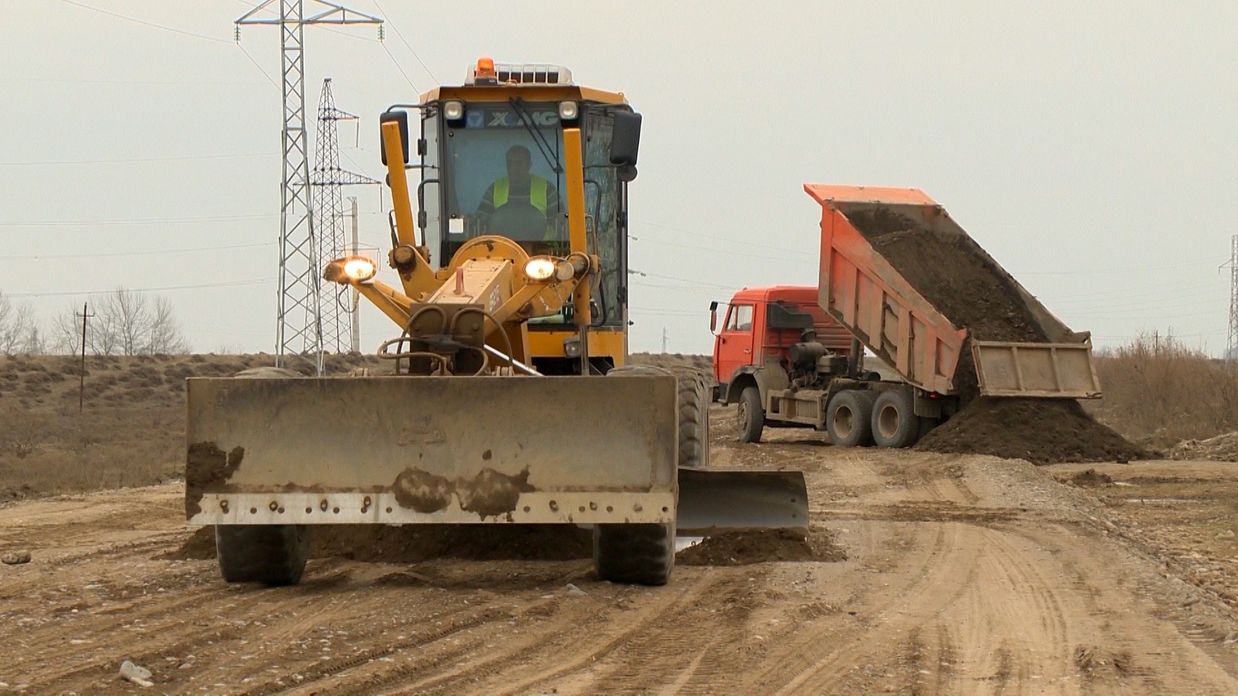 11 Sabirabadda 39 km-lik avtomobil yolunun tikintisi yekunlaşır - VİDEO / FOTO