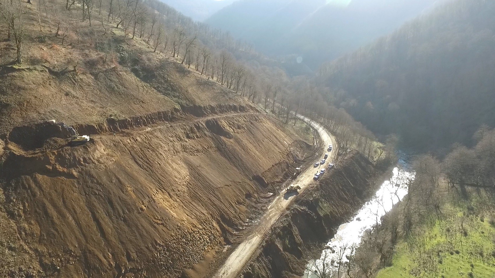 11 Lənkəran-Lerik avtomobil yolunun yenidən qurulması davam etdirilir -VİDEO / FOTO 