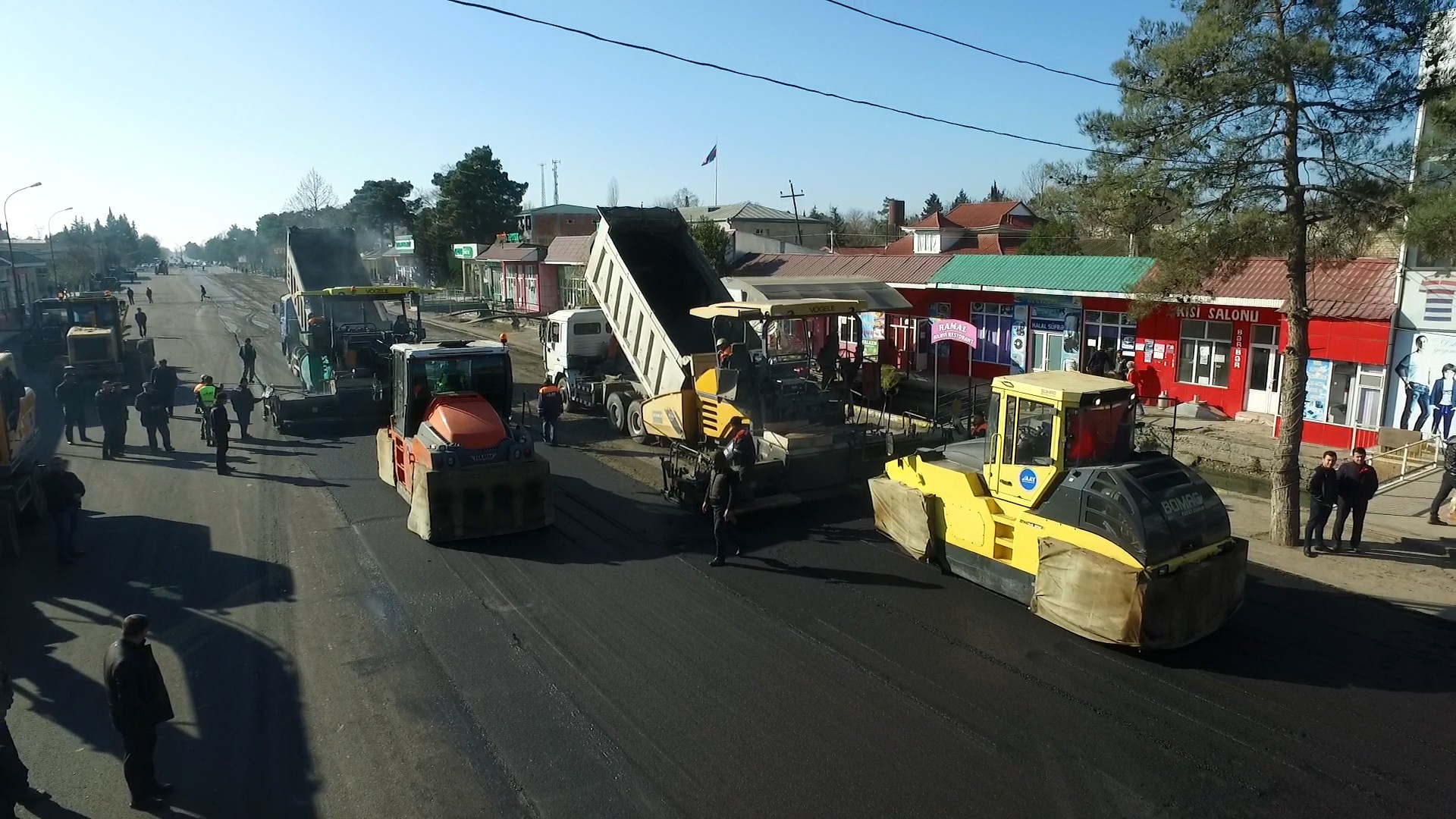 11 Yuxarı Qarabağ Kanalı-Beyləqan-Daşburun avtomobil yolu yenidən qurulur - VİDEO / FOTO