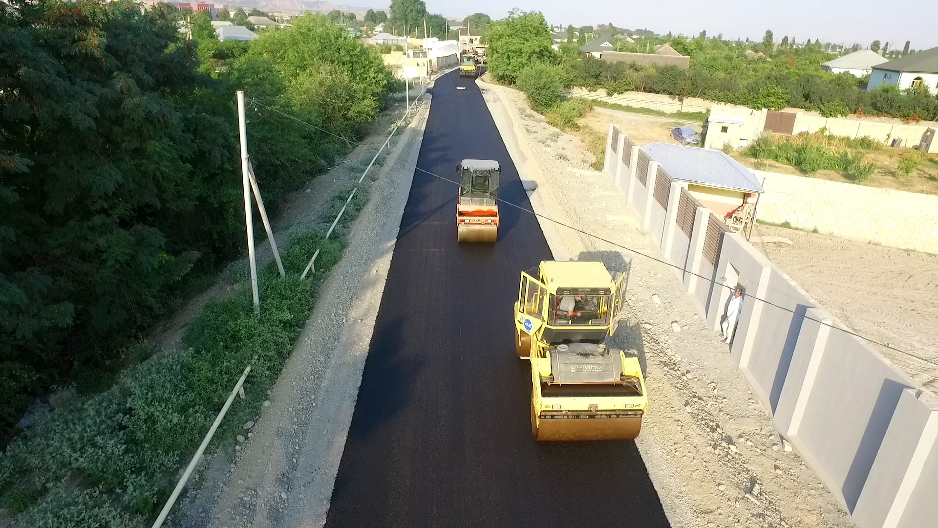 11 Göyçayda 7.5 km-lik yol IV texniki dərəcəyə uyğun təkmilləşdirilir