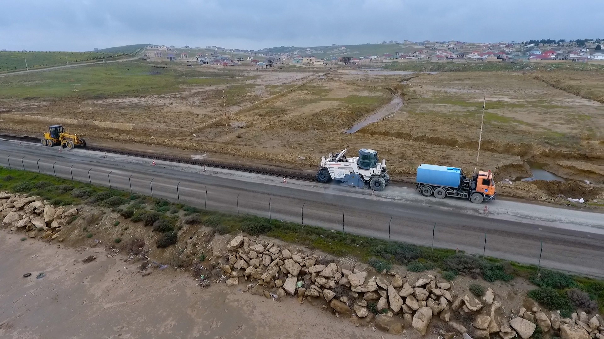 11 Masazır-Novxanı avtomobil yolunun 2.5 km-lik hissəsi yenidən qurulur