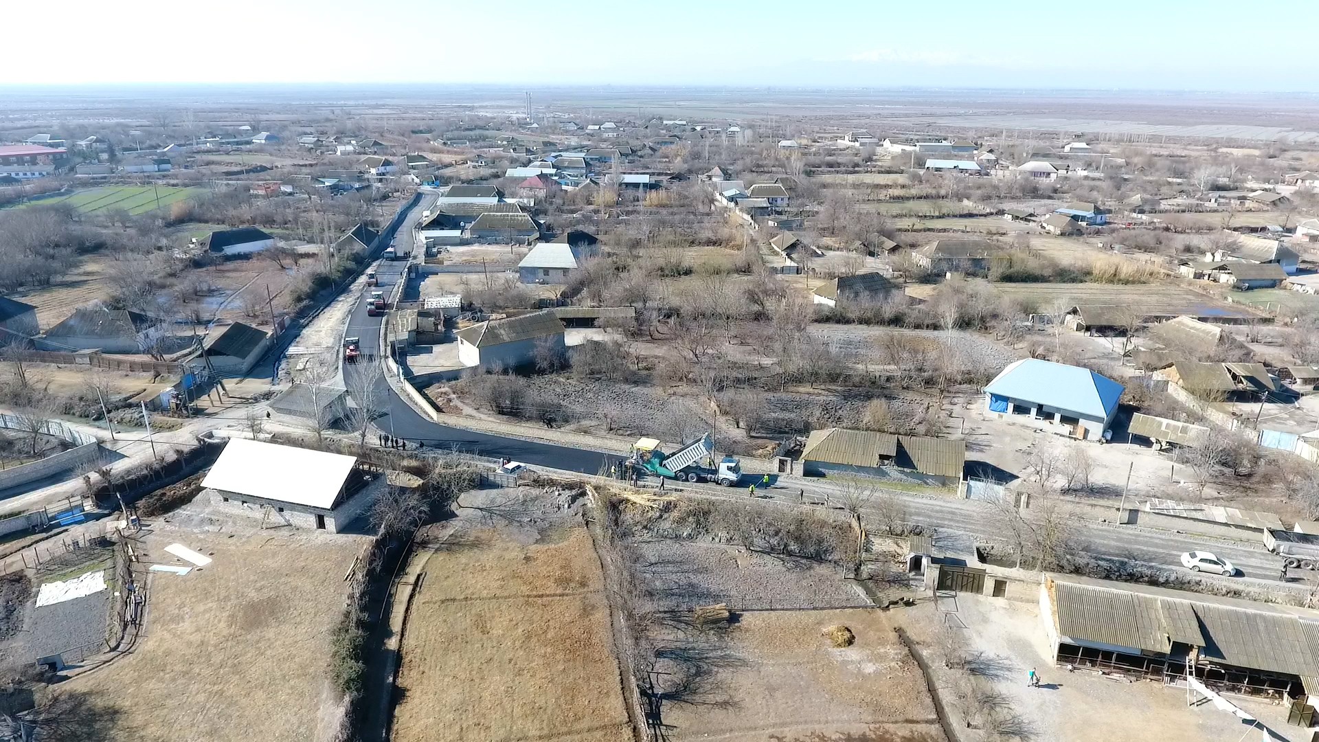 11 Ağdaş rayonunda 36 km uzunluğa malik avtomobil yolları yenidən qurulur