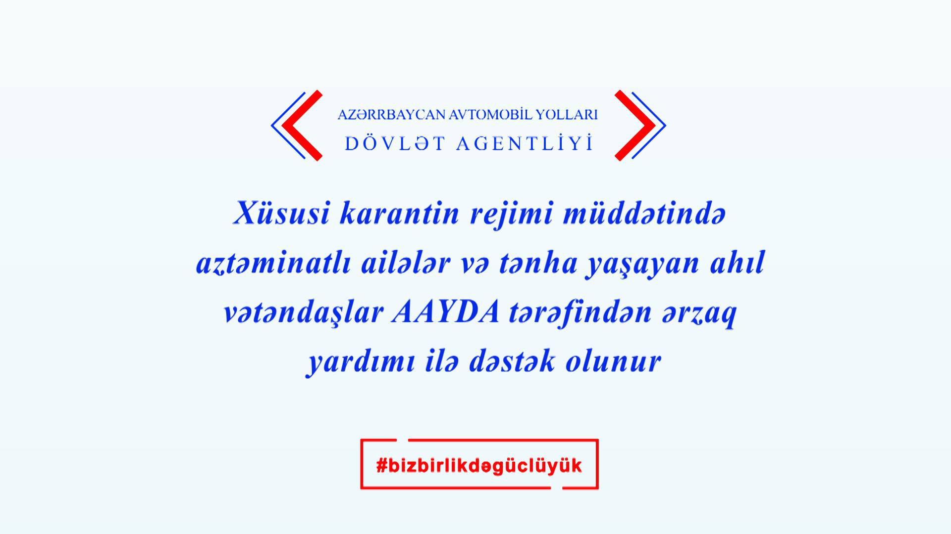 11 AAYDA daha 1500 aztəminatlı ailəyə ərzaq yardımı ilə dəstək olub