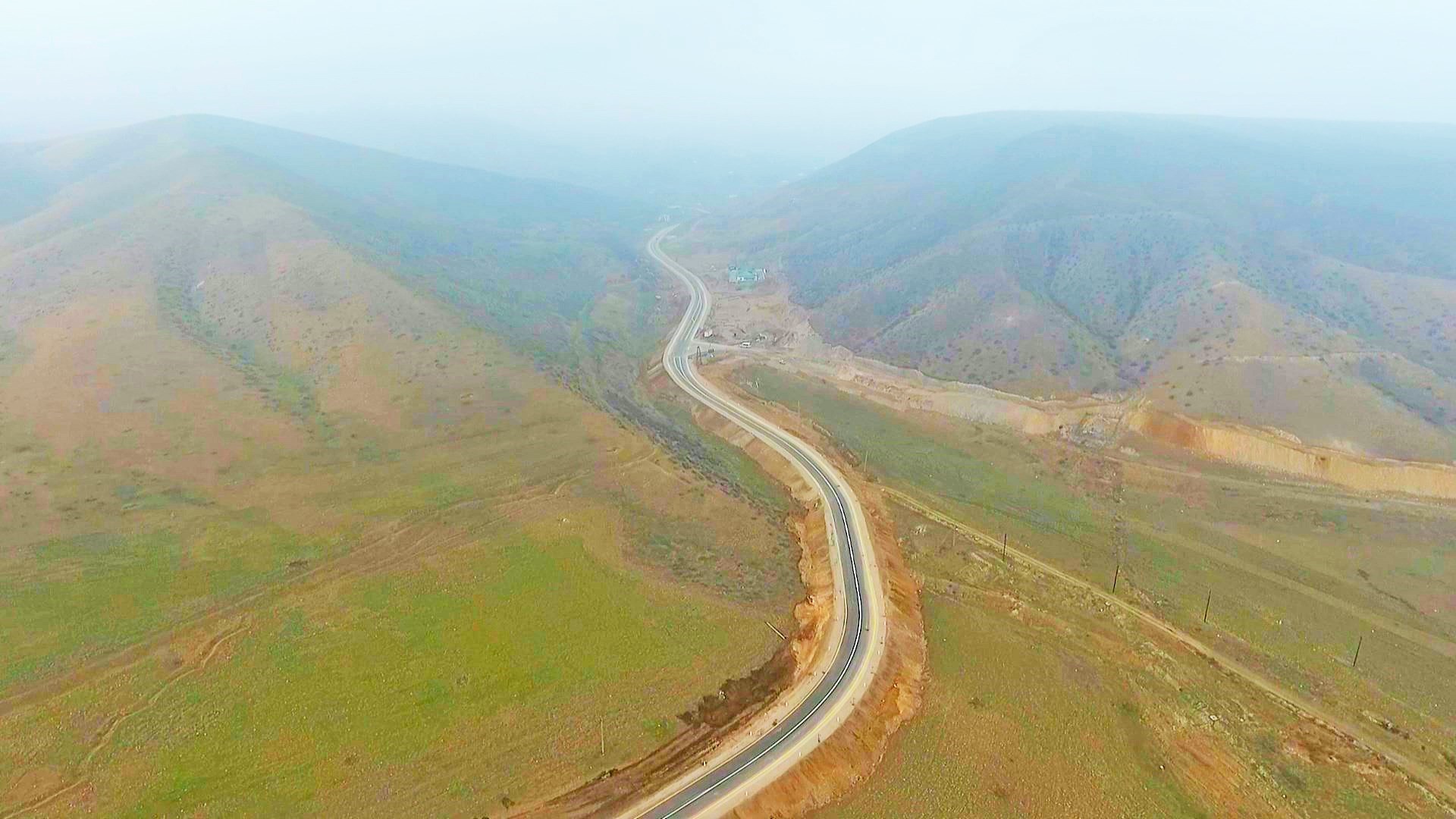 11 Suqovuşan və Talış kəndlərinə gedən yolların tikintisi - VİDEO