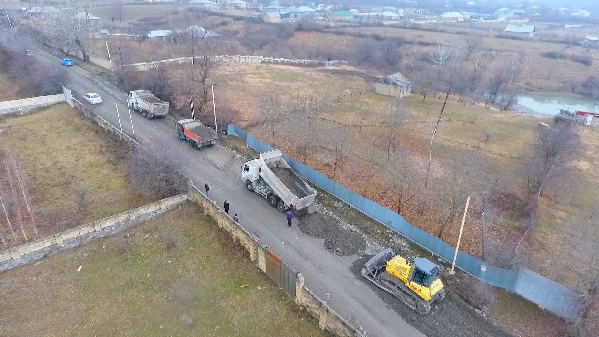 11 Qəbələ rayonunda 28 km-lik avtomobil yolunun yenidən qurulmasına başlanılıb