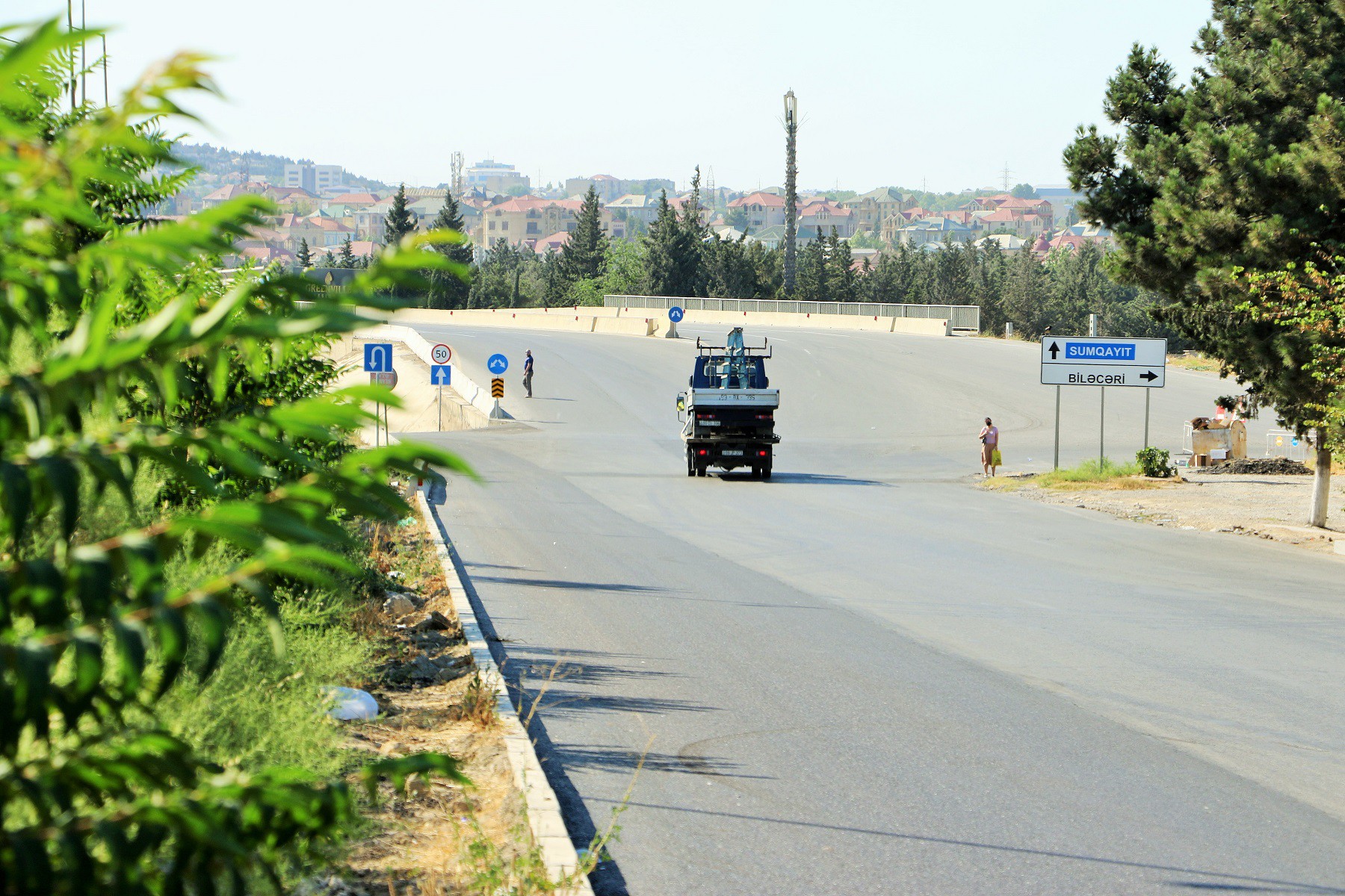 11 Sumqayıt yolunda yeni geridönmə hissə yaradıldı