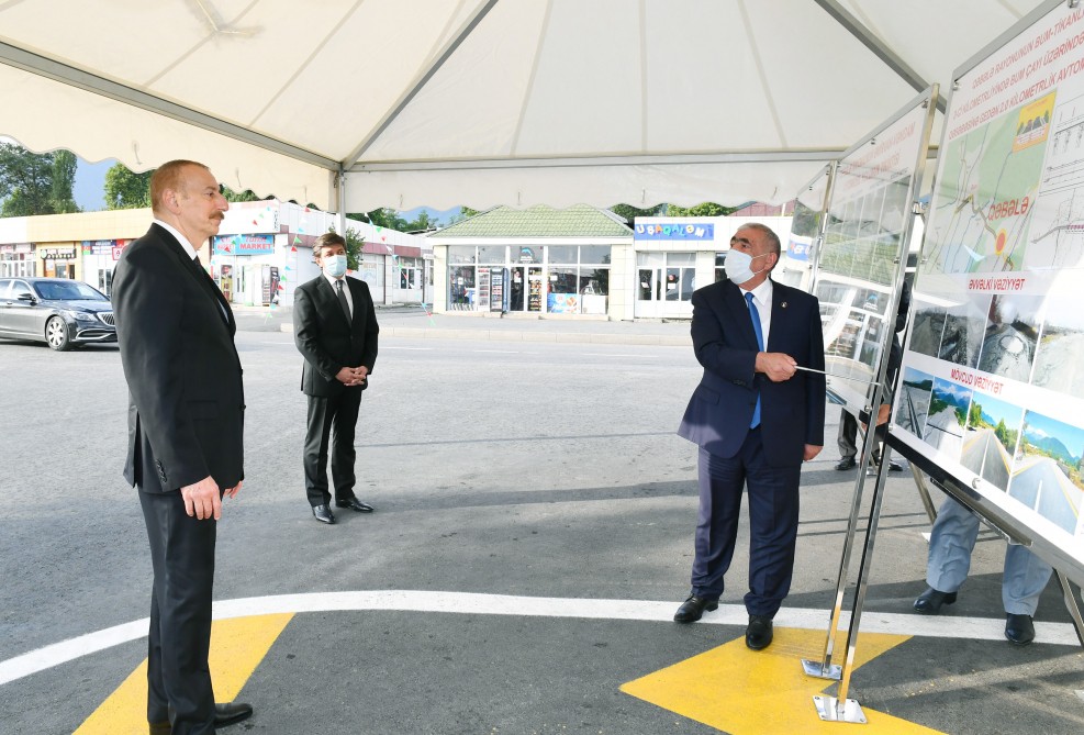 11 Prezident İlham Əliyev Əmirvan-Vəndam avtomobil yolunun açılışında iştirak edib