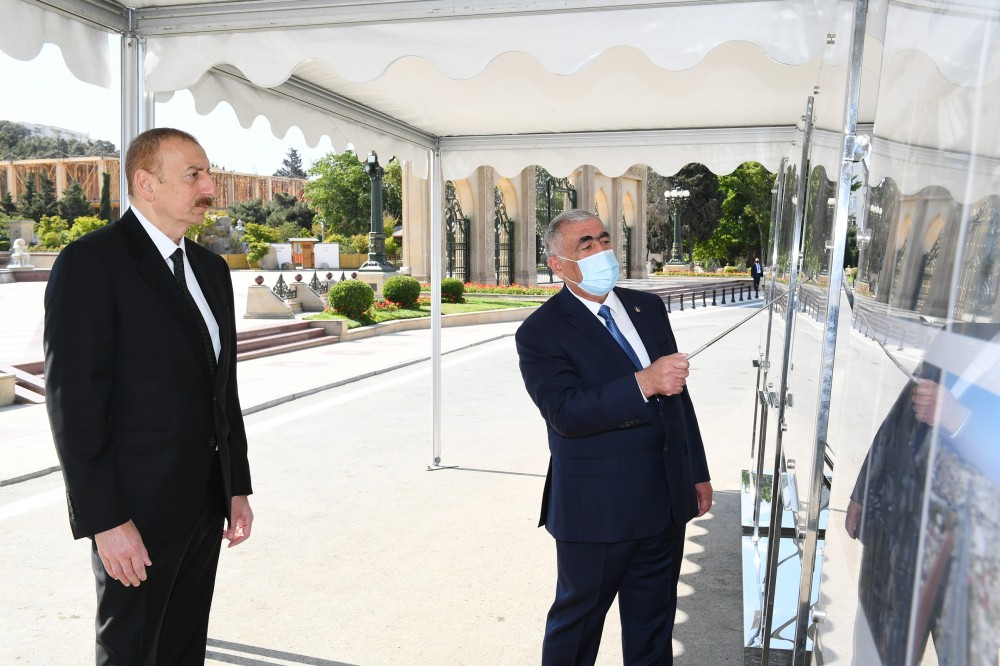 11 Prezident İlham Əliyev Bakının Neapol küçəsindəki yerüstü piyada keçidinin açılışında iştirak edib - FOTO