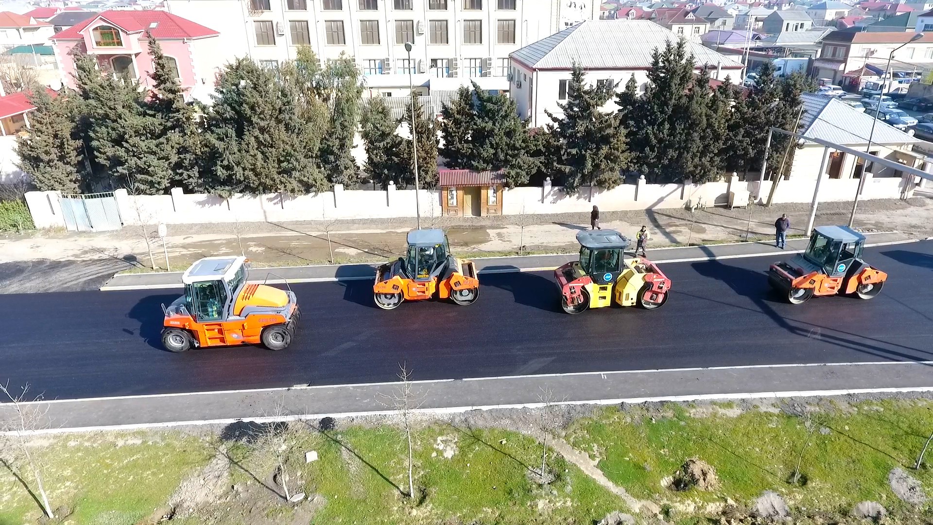 11 Nəqliyyat axınına müsbət təsir edən yol yenidən qurulur