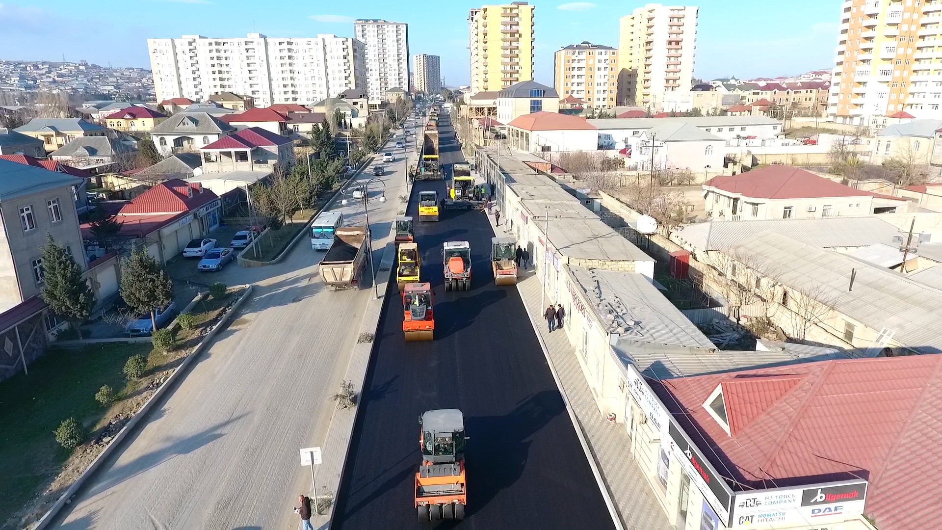 11 Xırdalan şəhərinin Nizami Gəncəvi küçəsinin təmiri yekunlaşır