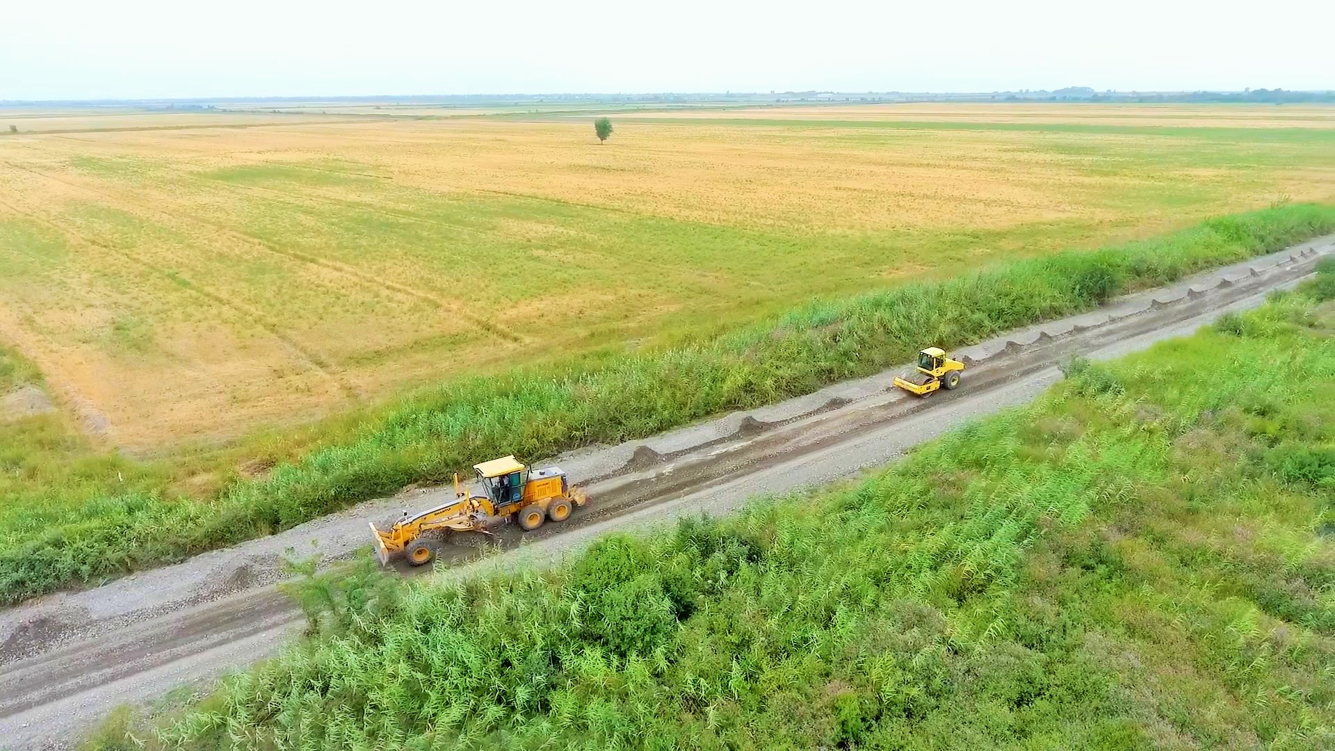 11 Kürdəmirdə 13 km uzunluğa malik avtomobil yolu yenidən qurulur-FOTO