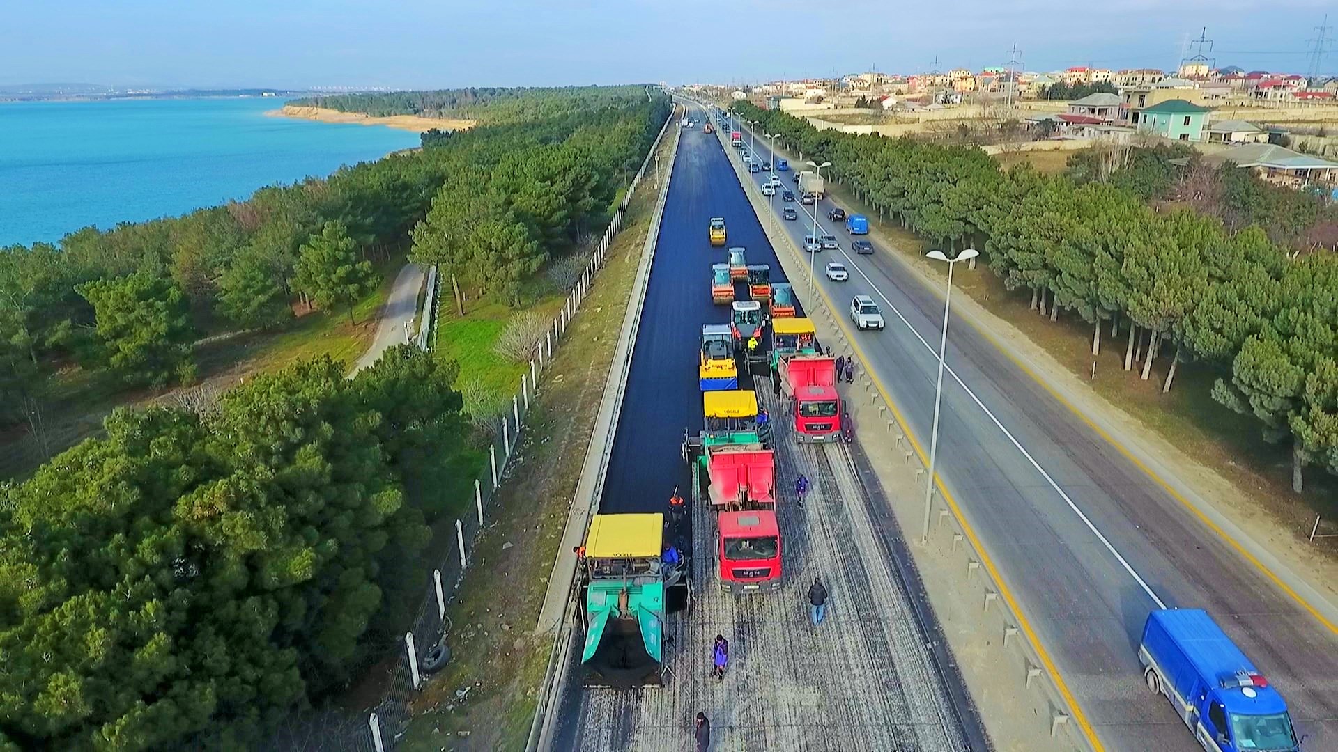 11 M1 magistralının bir hissəsində təmir-bərpa işlərinin 1-ci mərhələsi bitir - FOTO 