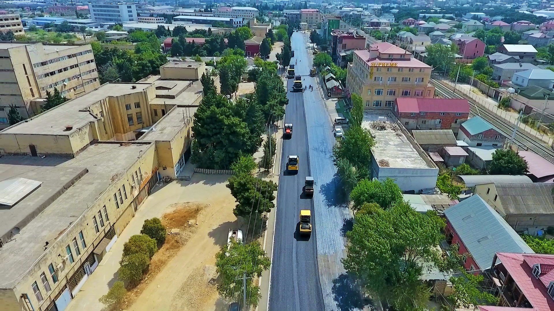 11 Sabunçu rayonu, Bakıxanov qəsəbəsi Bəşir Bünyadov küçəsi təmir edilir - FOTO