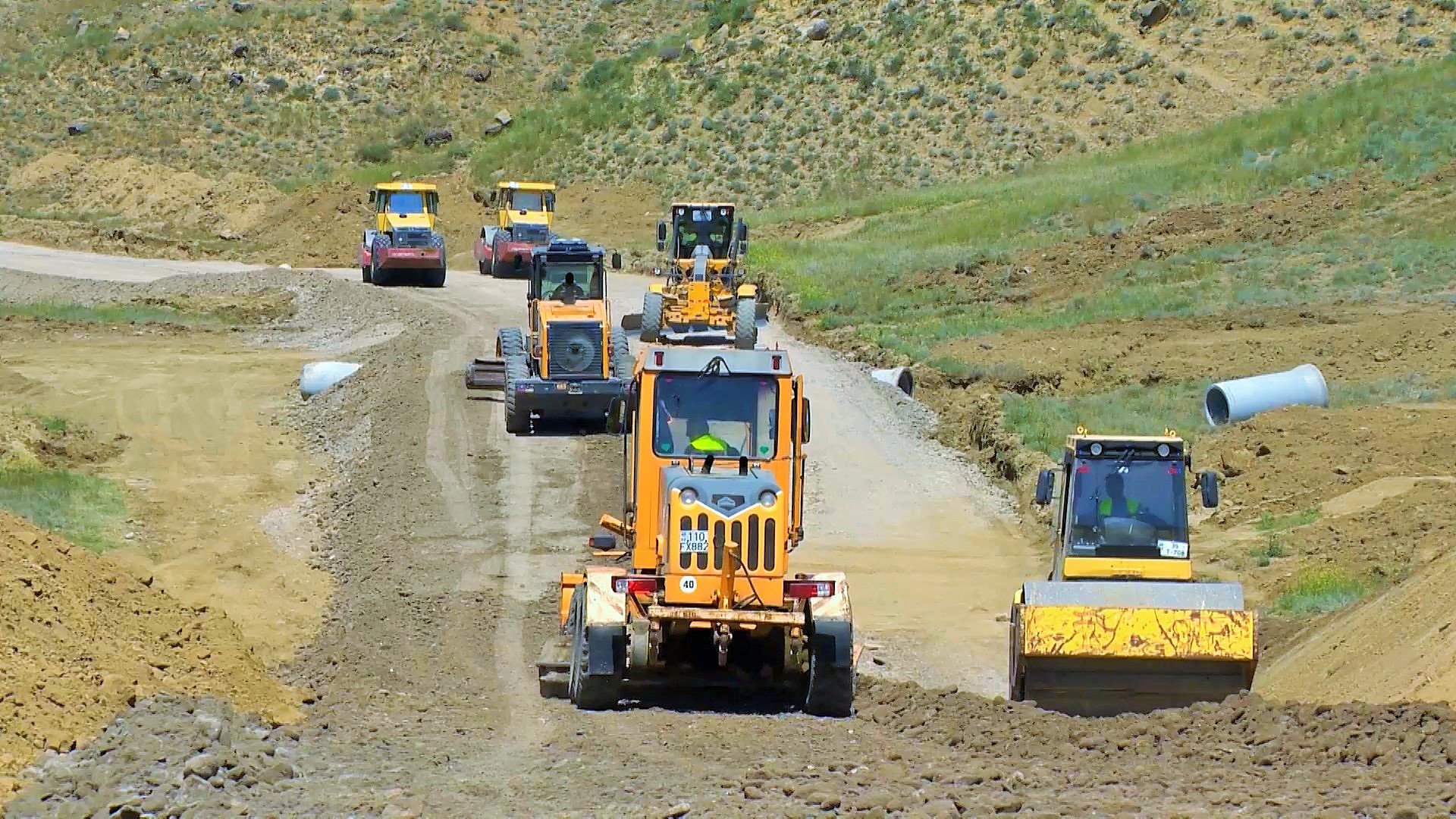 11 Ağstafada ümumi uzunluğu 37 km olan 2 avtomobil yolu layihəsi icra olunur - FOTO