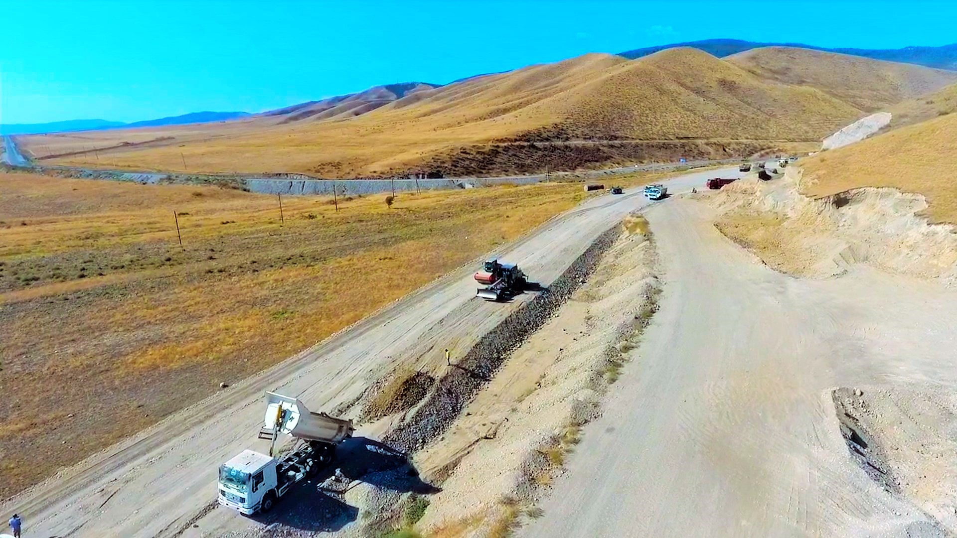 11 Talış-Tapqaraqoyunlu-Qaşaltı-Naftalan avtomobil yolunun tikintisinə başlanılıb - FOTO